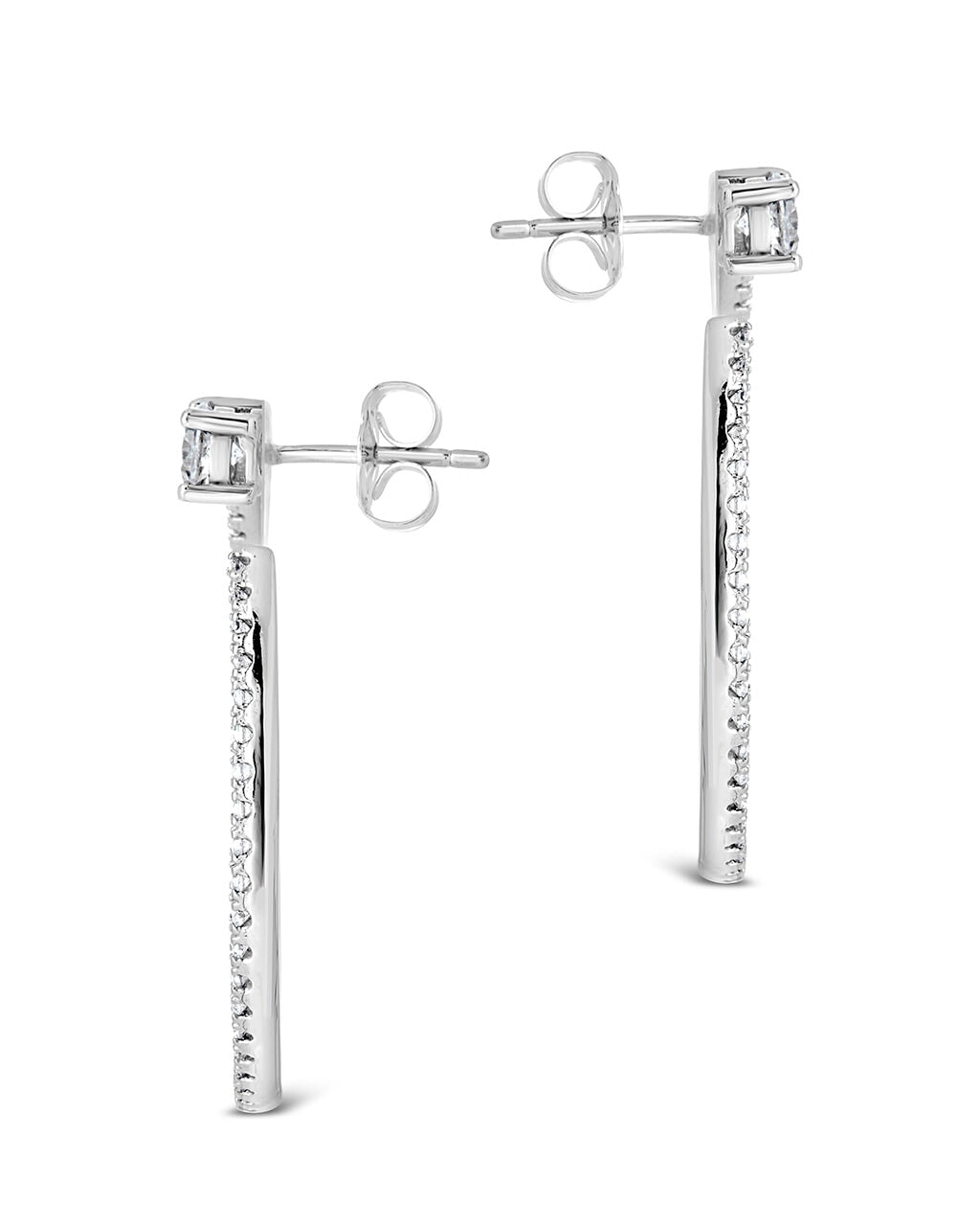 Cindy CZ Circle Stud Earrings