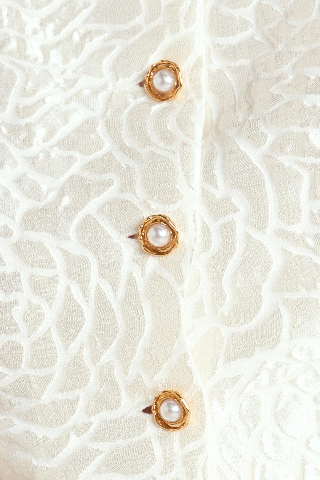 ROSÉ TEXTURE WOVEN TOP
