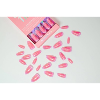 Chillhouse Chill Tips Press-On Fake Nails Unicorn Club 24ct - New