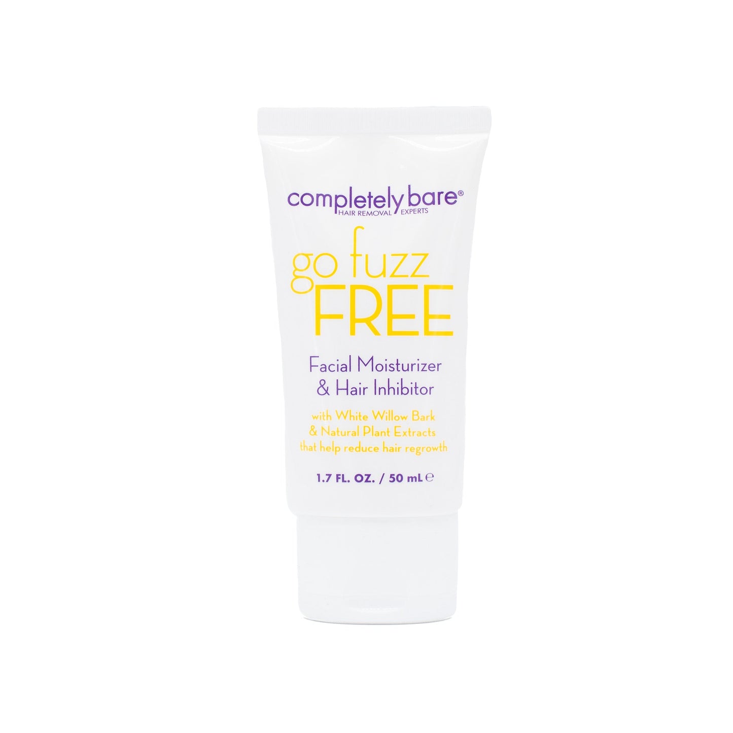 Completely Bare Go Fuzz Free Facial Moisturizer & Hair Inhibitor 1.7oz - New