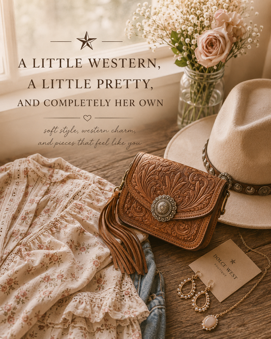 🖤 a little western, a little pretty, and completely her own