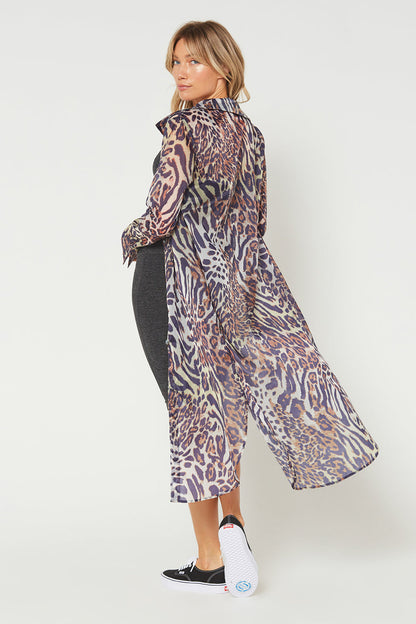 Wild Side Maxi Cover Up Shirt Made in USA