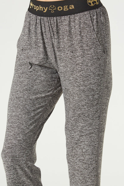 Light Heather Logo Relaxed Pants Made in USA