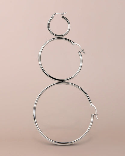 Sterling Silver Hoop Earrings