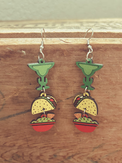 Adorable Mexican Food Earrings