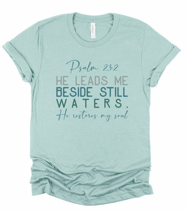 Psalm 23 2 He Leads Me