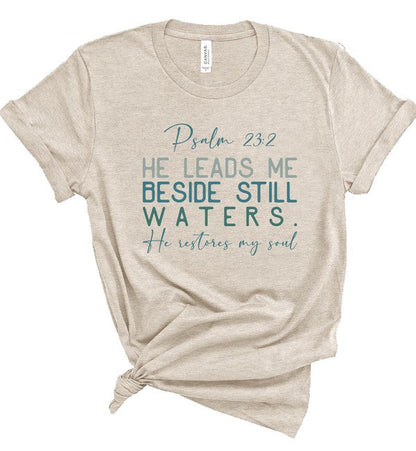Psalm 23 2 He Leads Me