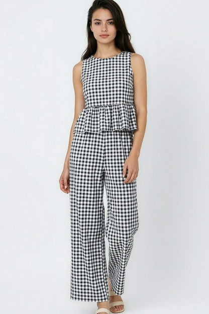 Gingham Pants & Top Set