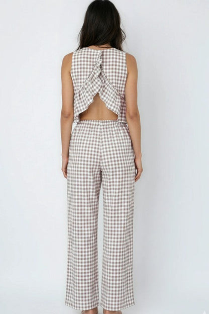 Gingham Pants & Top Set