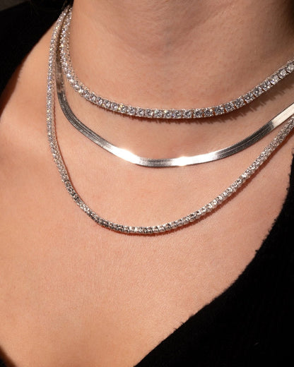Jadon Adjustable CZ Tennis Necklace