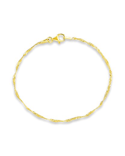 Sterling Silver Janina Delicate Twisted Chain Bracelet