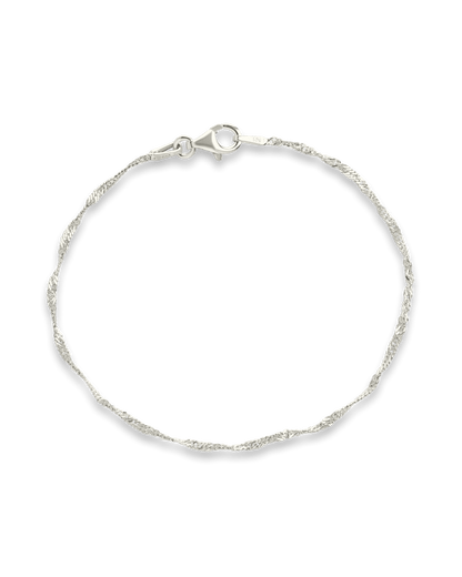 Sterling Silver Janina Delicate Twisted Chain Bracelet