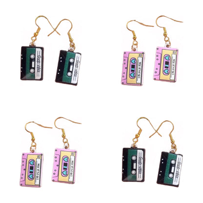 Adorable Retro Tape Deck Earrings