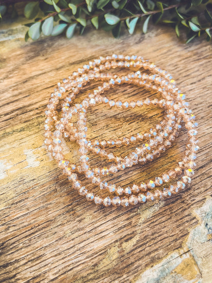 Beautiful Glimmer Bead Bracelets