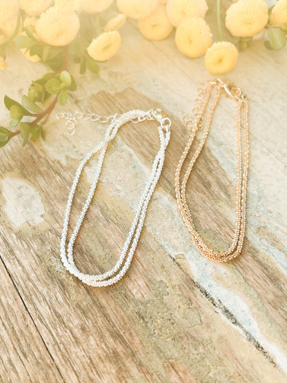 Beautiful Dainty Silver Anklet