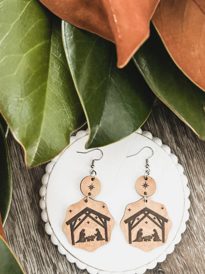 Beautiful Christmas Nativity Earrings