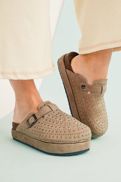 Charli Closed toe Platform Slippers