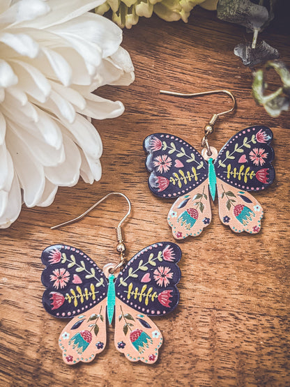 Beautiful Colorful Butterfly Earrings