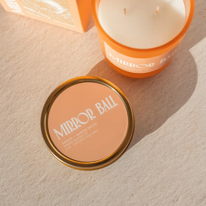 Mirror Ball Travel Tin Candle
