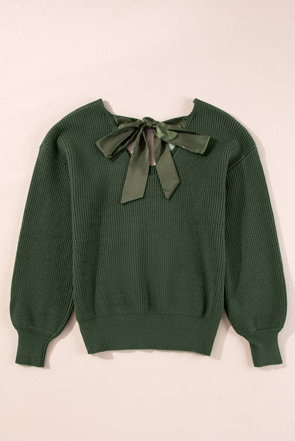 Lia Knot Back Sweater