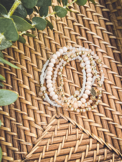 Beautiful Soft Pink Bracelet Set