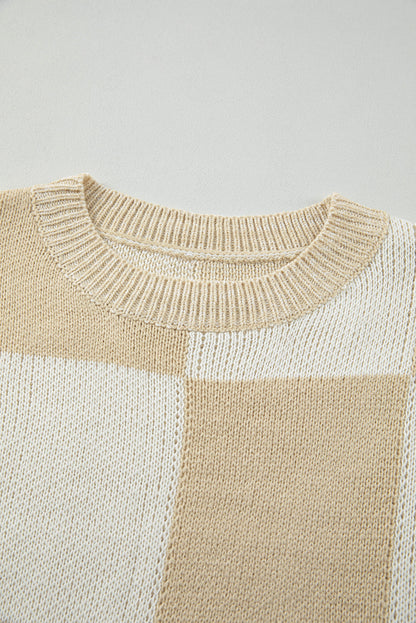 Abigail Print Drop Shoulder Sweater