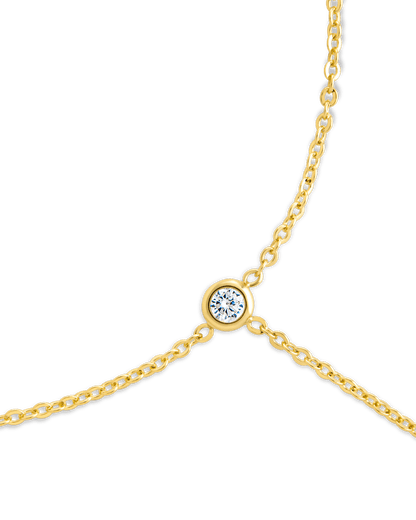 Sylvia CZ Chain Toe Anklet