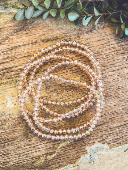 Beautiful Glimmer Bead Bracelets