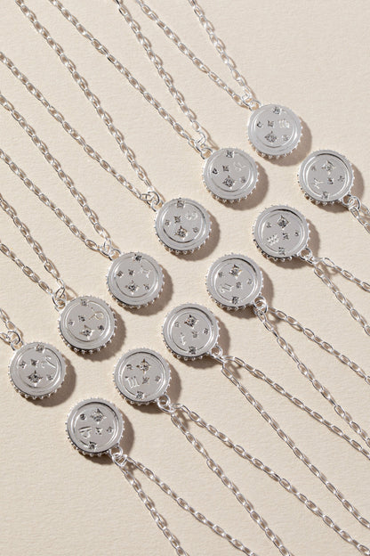 Aquarius Zodiac Precious Necklace
