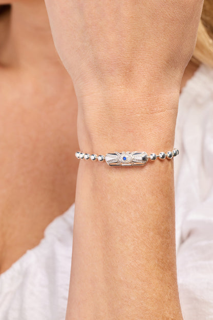 Evil Eye Barrel Closure Bracelet