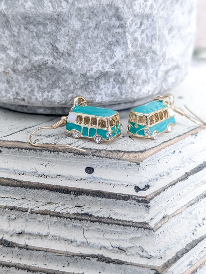 Adorable Vintage Van Earrings