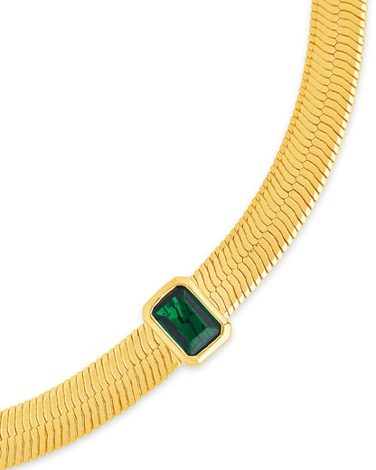 Calder Station CZ Herringbone Bracelet