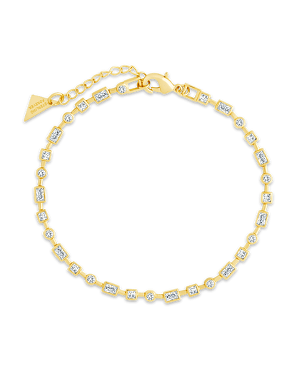 Camden CZ Staggered Tennis Bracelet
