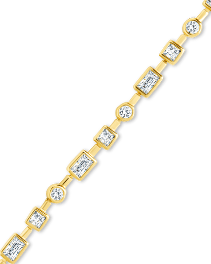 Camden CZ Staggered Tennis Bracelet
