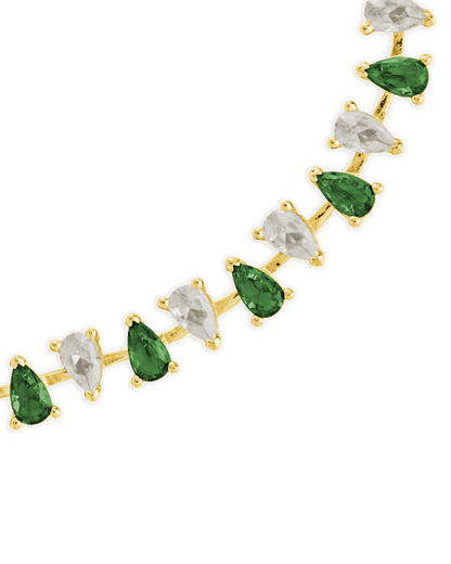 Emerald Pear Cut Tennis Bracelet