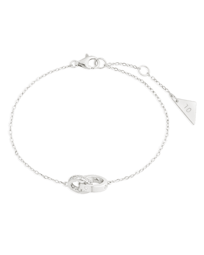 Sterling Silver Keilani Lock Link Bracelet