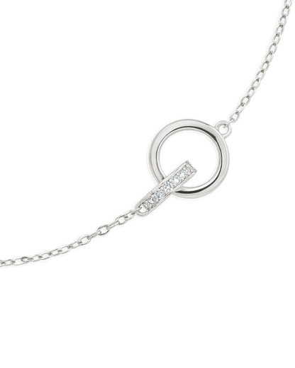 Sterling Silver Keilani Lock Link Bracelet