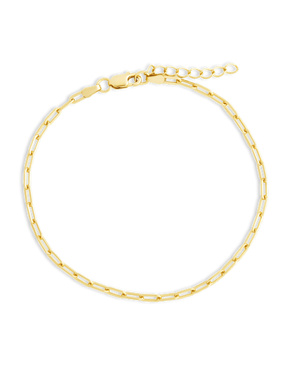 Sterling Silver Paperclip Chain Bracelet