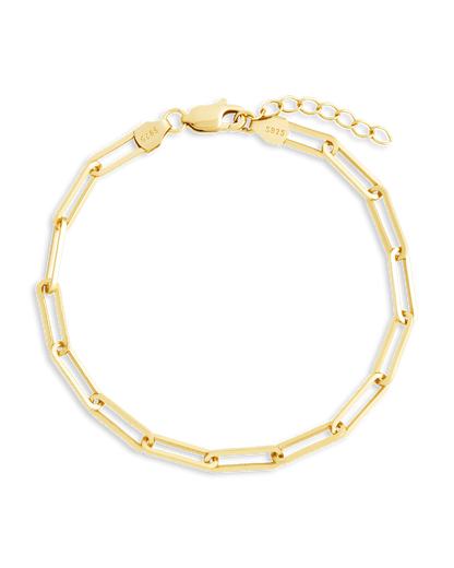 Sterling Silver Paperclip Chain Bracelet