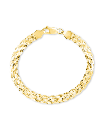 Sterling Silver Woven Chain Bracelet