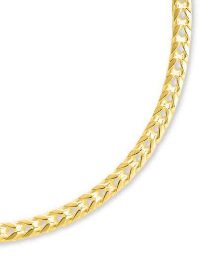 Sterling Silver Kira Wheat Chain Bracelet