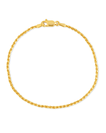 Sterling Silver Belen Dainty Rope Chain Bracelet