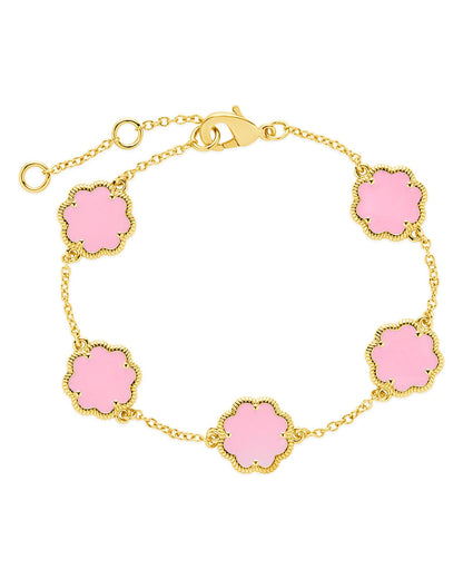 Rose Petal Station Bracelet