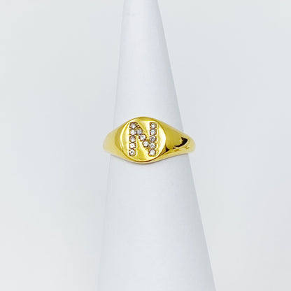 Shine Me Initial Ring