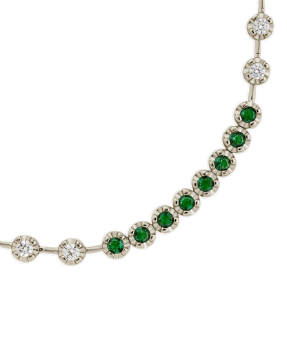 Liesbeth Emerald Accent Tennis Bracelet