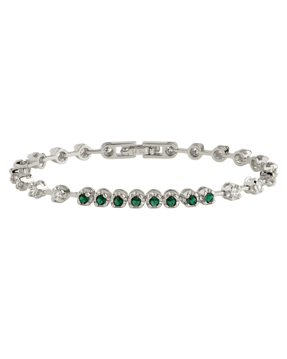 Liesbeth Emerald Accent Tennis Bracelet
