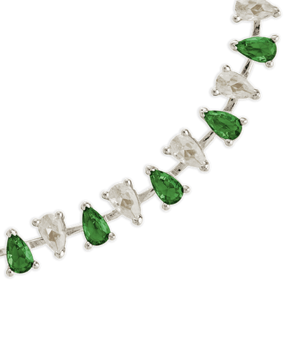 Emerald Pear Cut Tennis Bracelet