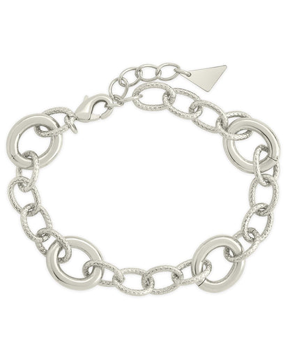 Carter Round Statement Link Bracelet