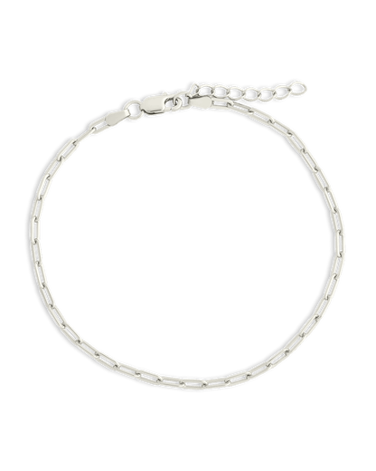 Sterling Silver Paperclip Chain Bracelet
