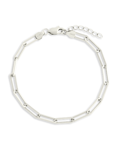 Sterling Silver Paperclip Chain Bracelet